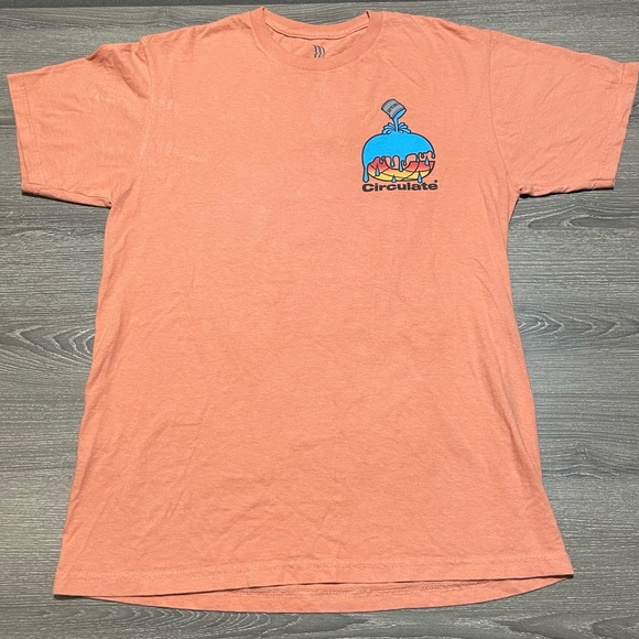 CIRCULATE CHILL OUT Department Of Thermonuclear Reduction Orange Shirt Size Med - Picture 3 of 6